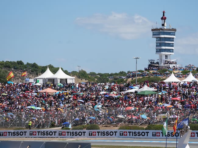 Ambiente durante la carrera de motoGP del Gran Premio de España de Motociclismo de 2026 celebrado en el circuito de Jerez-Angel Nieto en Jerez de la Frontera