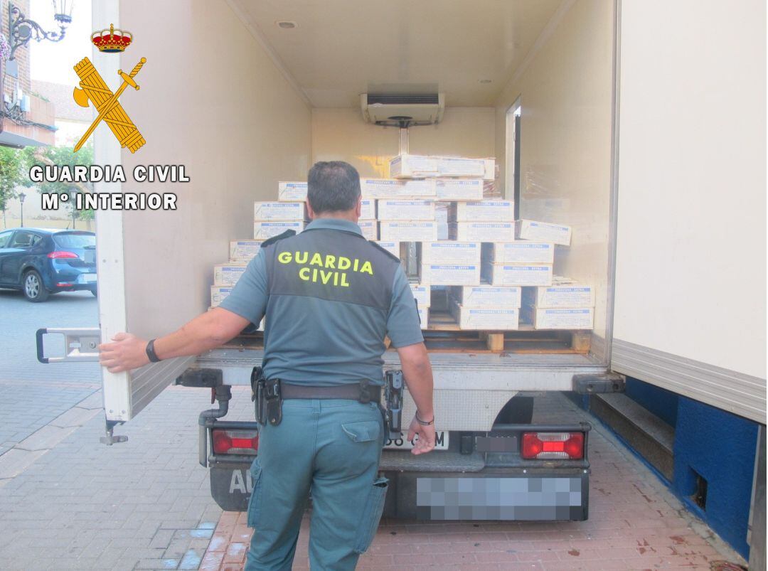 Operación de la Guardia Civil en Herrera de Pisuerga (Palencia)