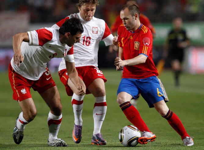El jugador de la Selección española, durante el último amistoso frente a Polonia