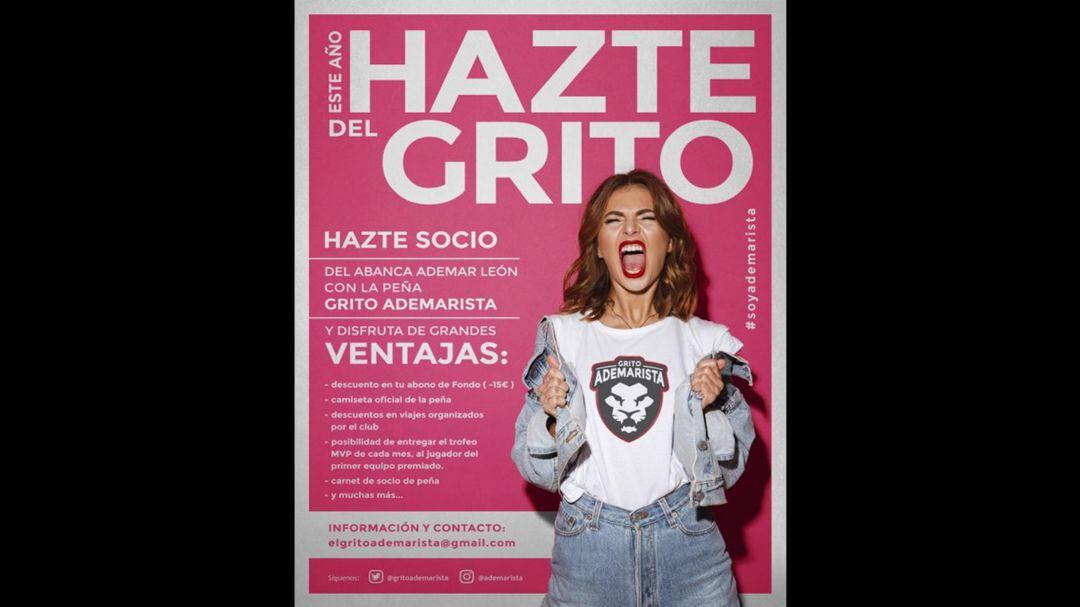 La peña Grito Ademarista ofrece descuentos a sus abonados 