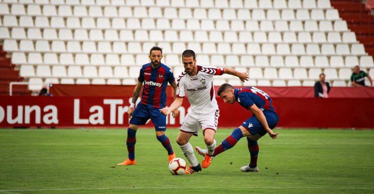 Imagen del partido ante el Levante