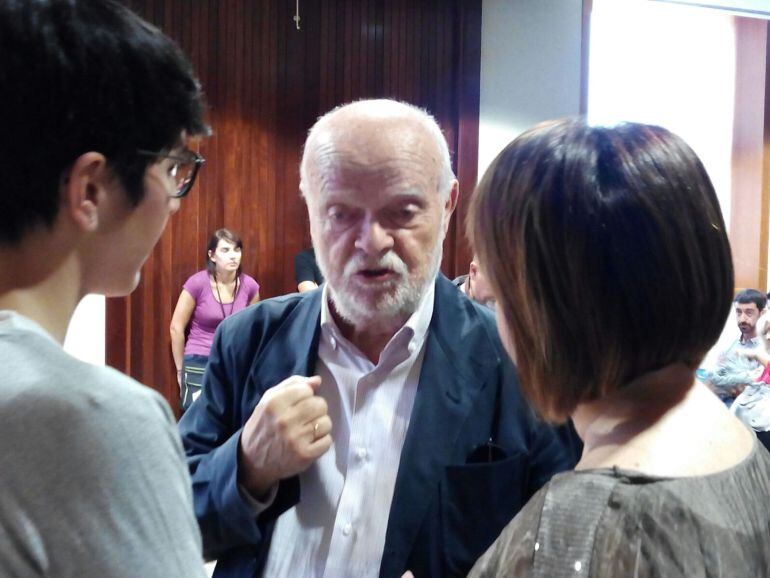 Pallín este viernes por la mañana en el Palacio de la Aljafería