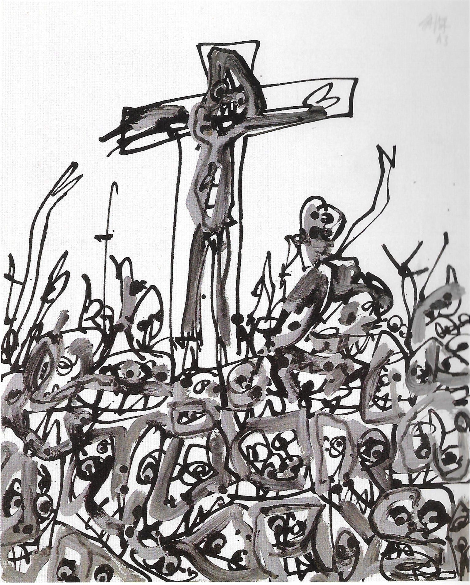 Antonio Saura realizó una serie sobre Las Turbas de Cuenca.