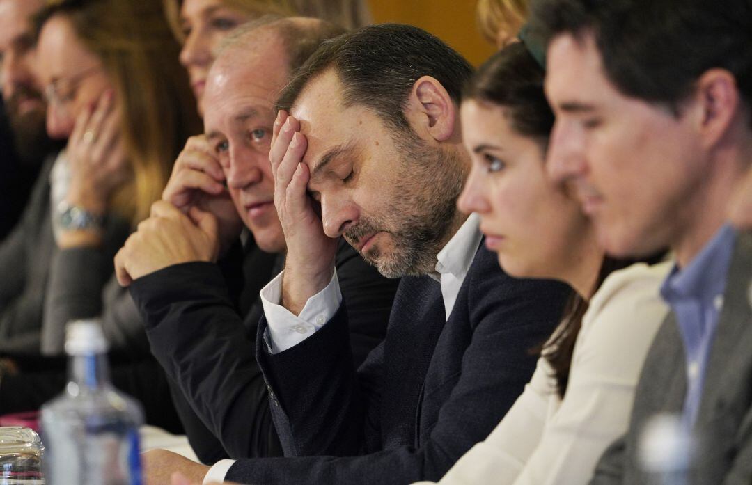 El secretario de Organización del PSOE y ministro de Transportes, Movilidad y Agenda Urbana, José Luis Ábalos, en el Comité Nacional de los socialistas gallegos, en Santiago de Compostela el pasado 25 de enero.