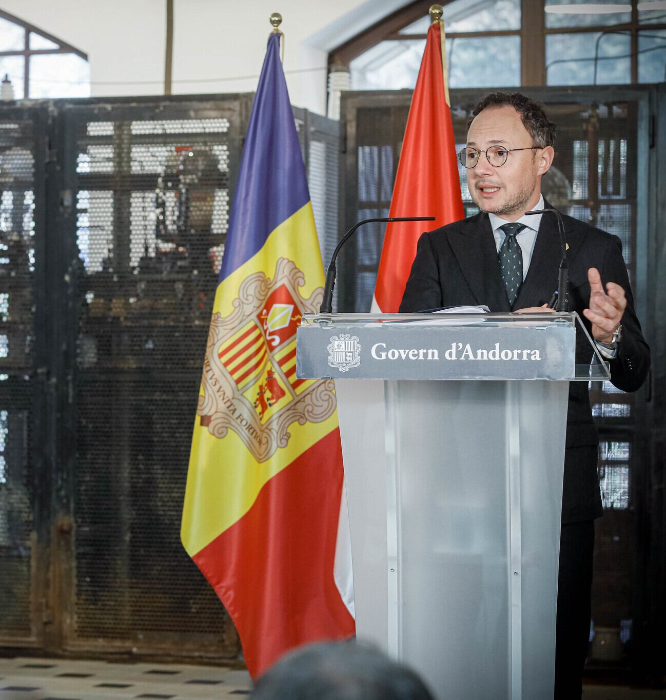 Xavier Espot durant una compareixença.