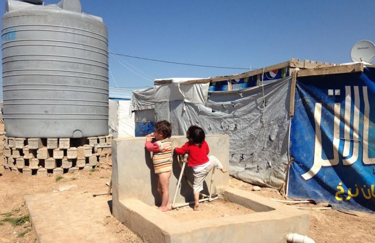 Campo de refugiados de Erbil.