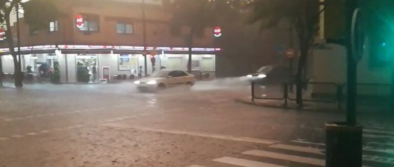 Imagen del cruce entre la Avenida de Valencia y la calle Franco y López