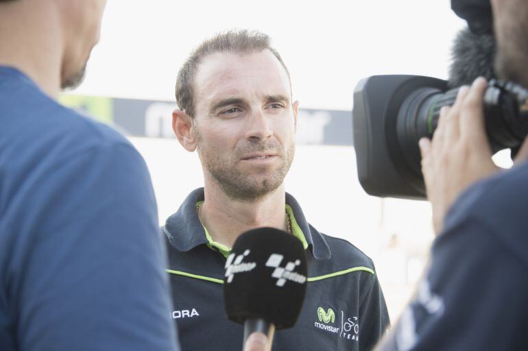 Valverde, durante una entrevista