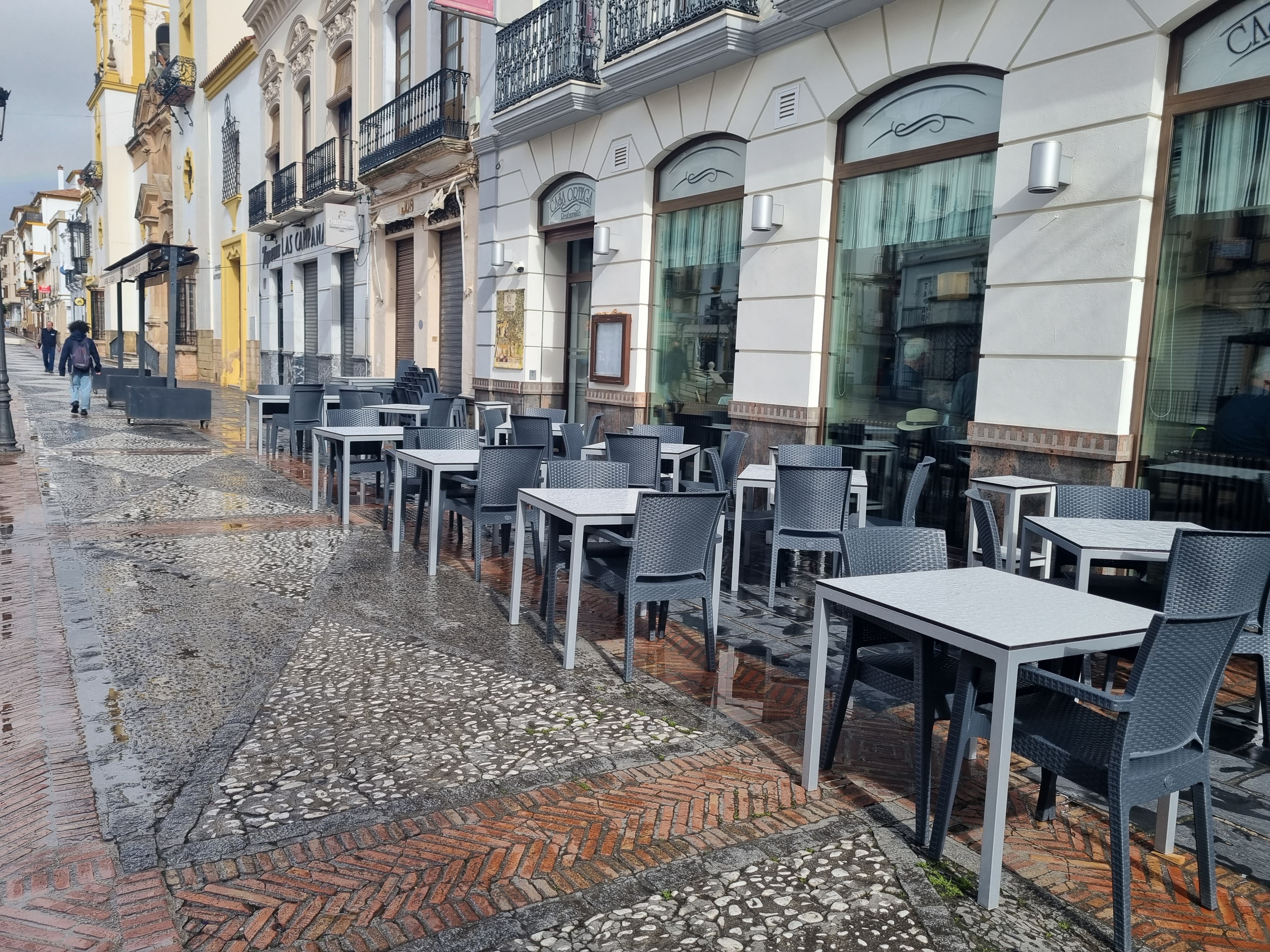 Terraza en la plaza del Socorro de Ronda