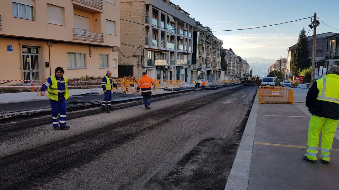 Reforma de la calle Luis Rocafort de Sanxenxo