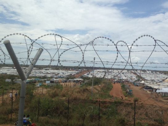 Campo de protección de civiles POC3 situado en la base de la ONU en Juba