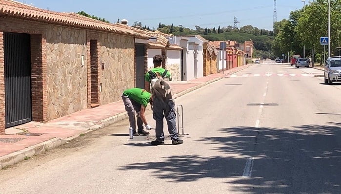 Trabajos en la zona