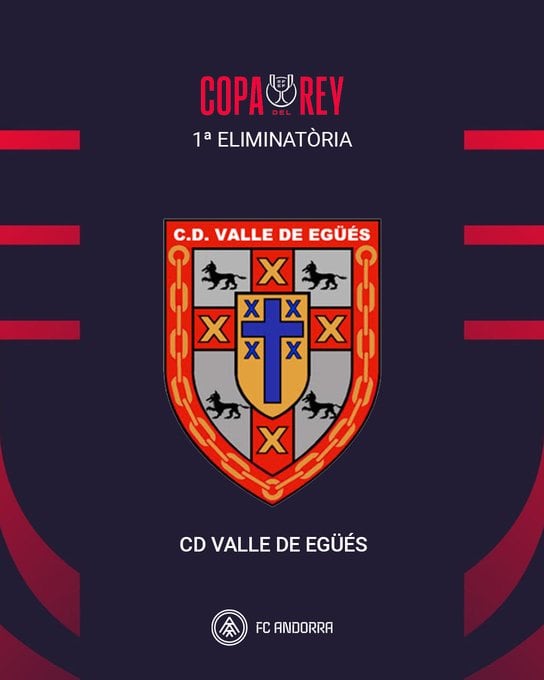 L'FC Andorra viatjarà fins a Navarra per enfrrontar-se a al Valle de Egüés