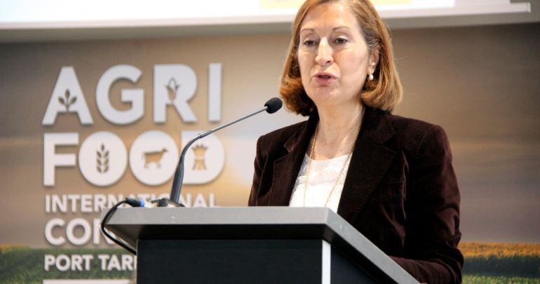 La Ministra Ana Pastor, en una visita a Tarragona fa uns mesos. 