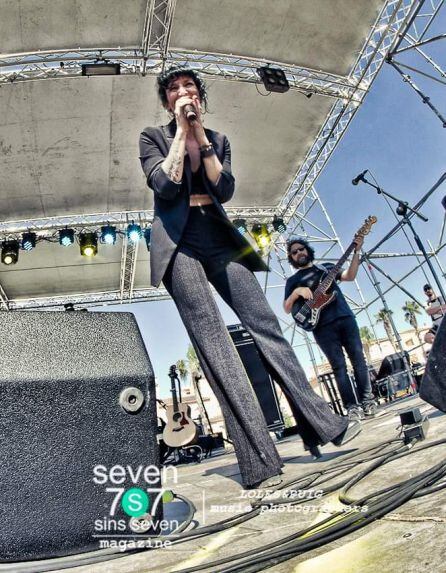 Neus Ferri durante su actuación en el festival