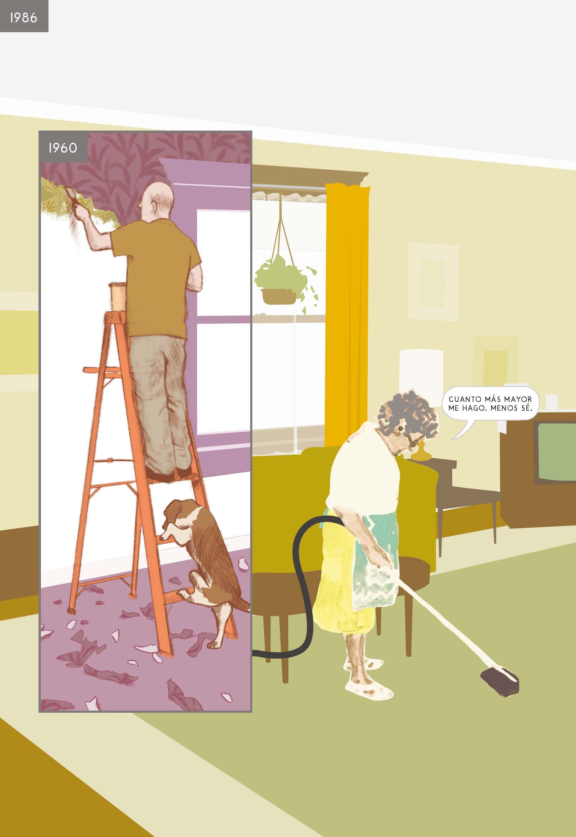 Una de las páginas de 'Aquí'