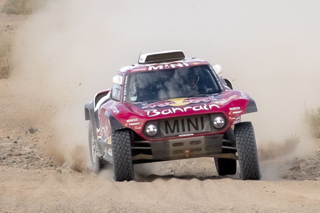 Carlos Sainz, en la tercera etapa del Rally Dakar.