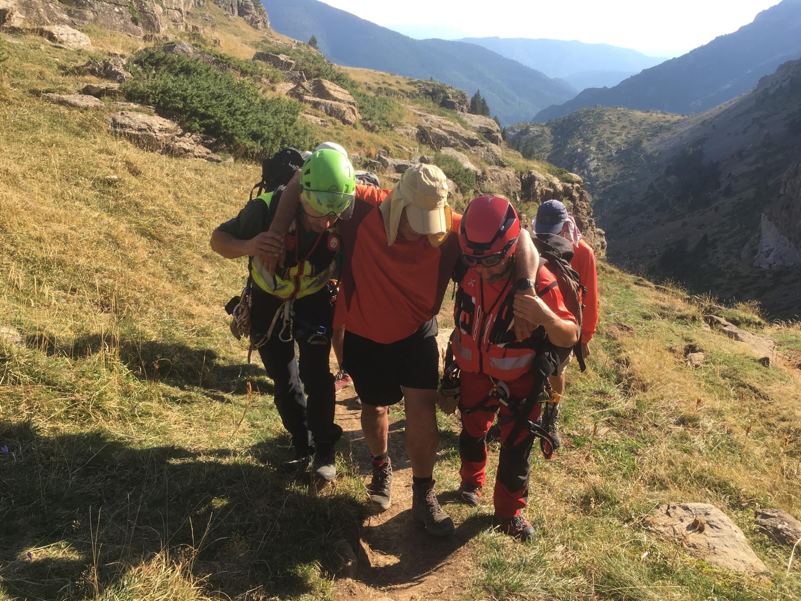 Una de las intervenciones de la Guardia Civil durante los últimos días en la montaña