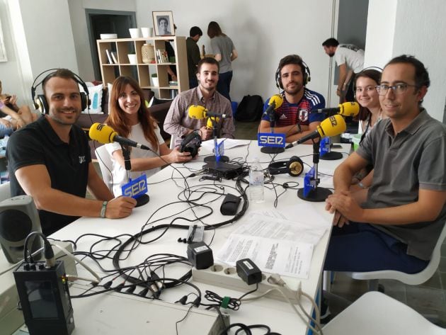 Victor, Gloria Martínez, Rodrigo de la Torre, Jesús, Helen y José María Martín.