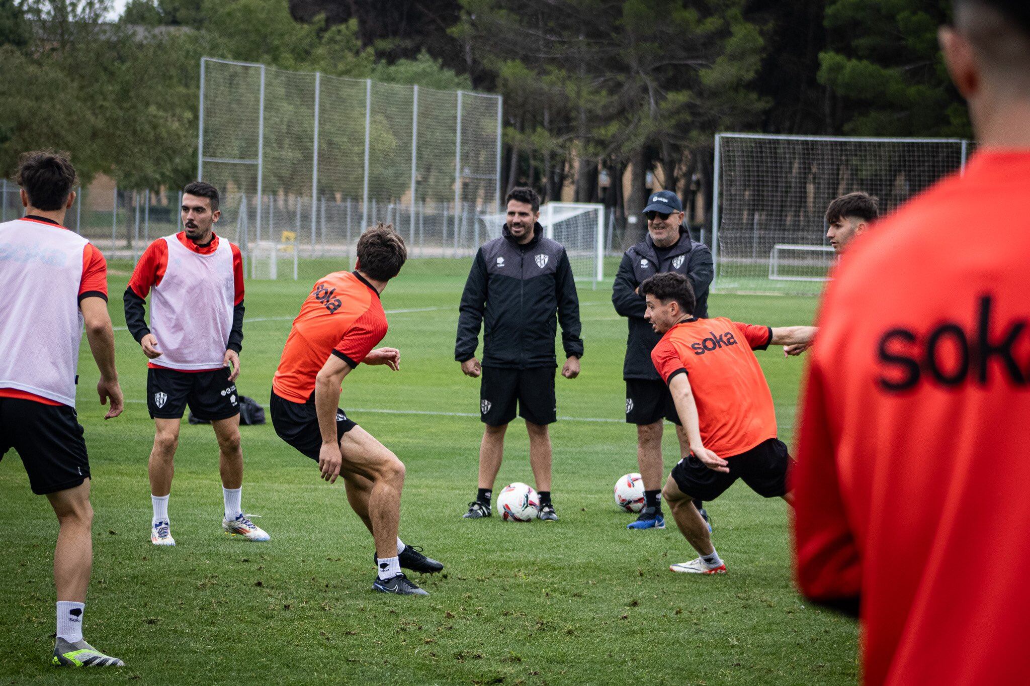 El Huesca ya prepara el choque ante el Málaga