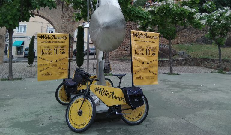 Anuncio del Reto Amarillo en Plasencia 