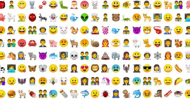 Los nuevos diseños para los emojis de Android.