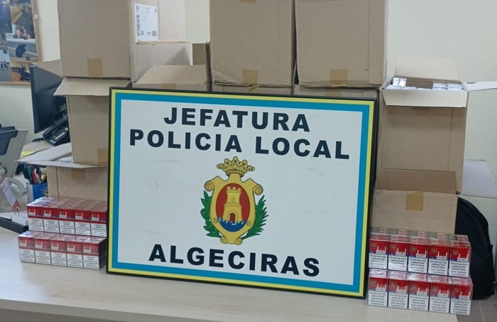 Tabaco intervenido por la Policía