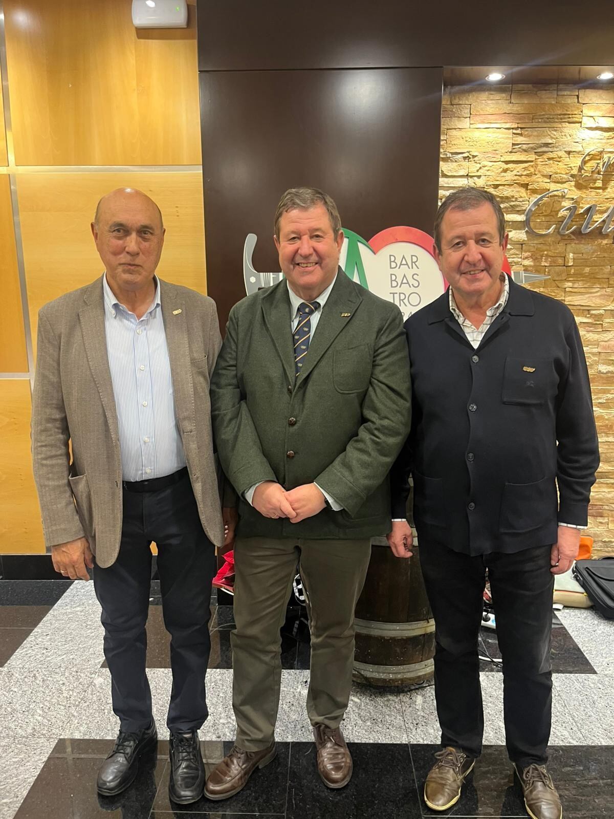 Ricardo Laviña, José Masgrau y Luis Masgrau