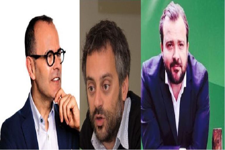 Jesús Vázquez, Xulio Ferreiro y Rafael Cuiña.