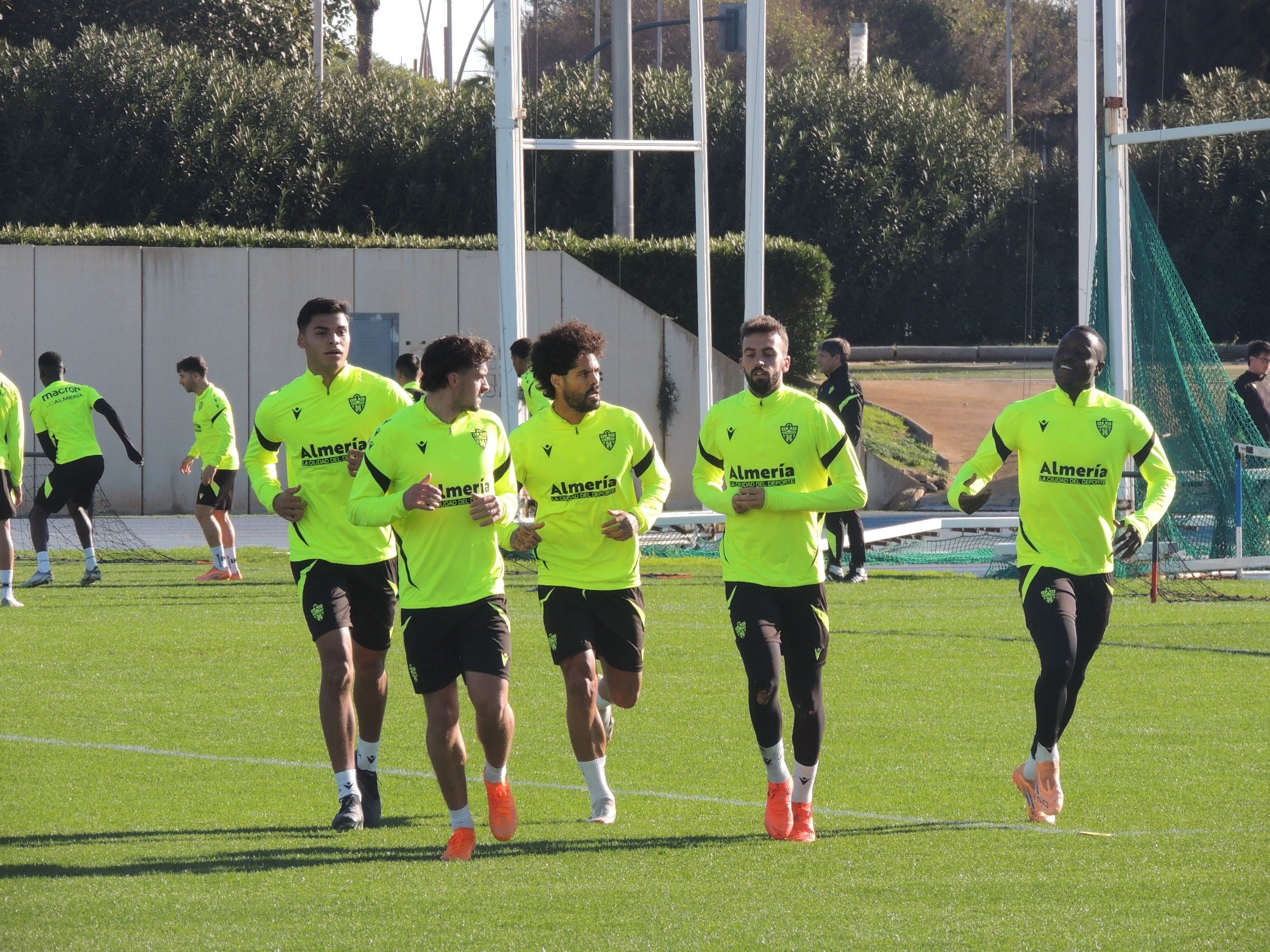 Primer entrenamiento tras el parón navideño.