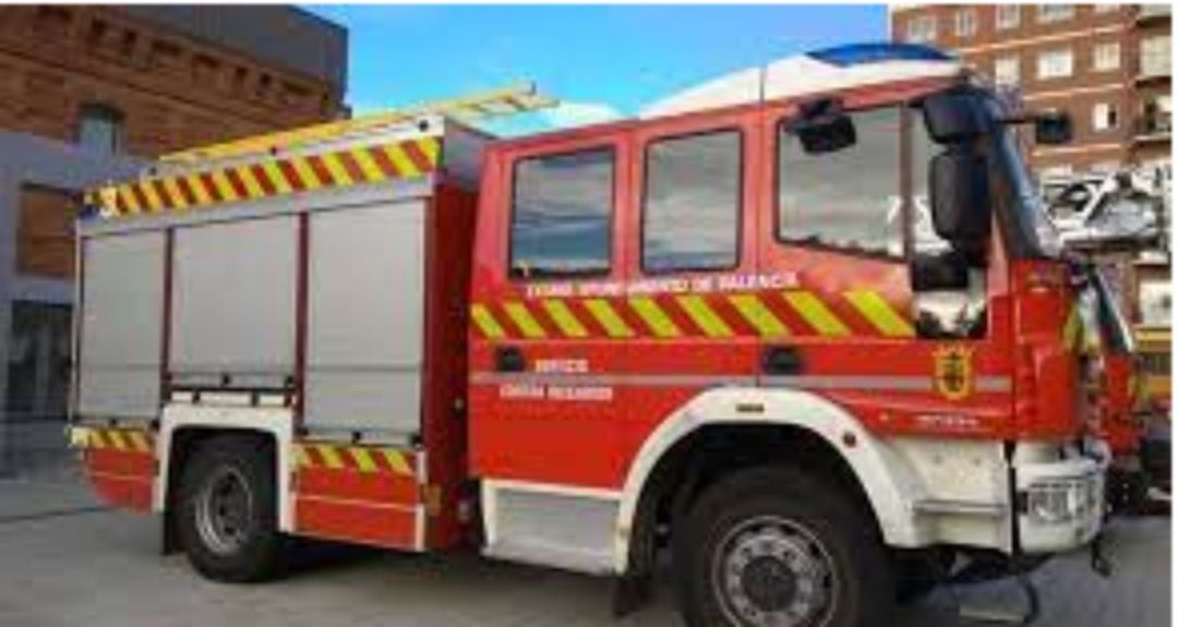  Foto de archivo de un camión de bomberos