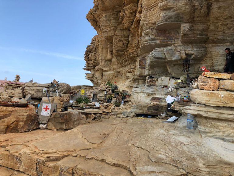 Imagen de la zona donde se ha localizado el material incautado