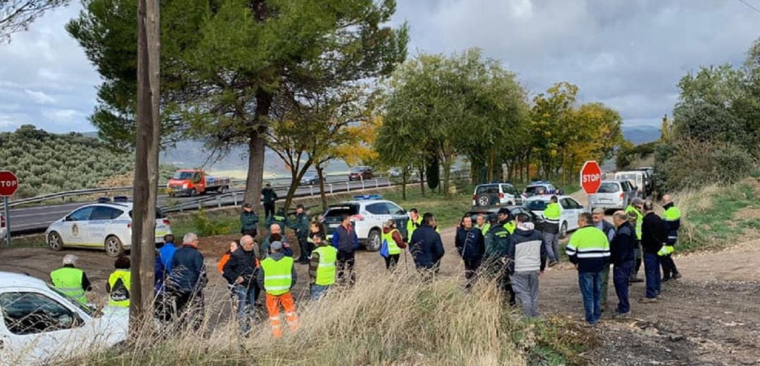 Dispositivo de búsqueda del hombre desaparecido en Villanueva del Arzobispo.