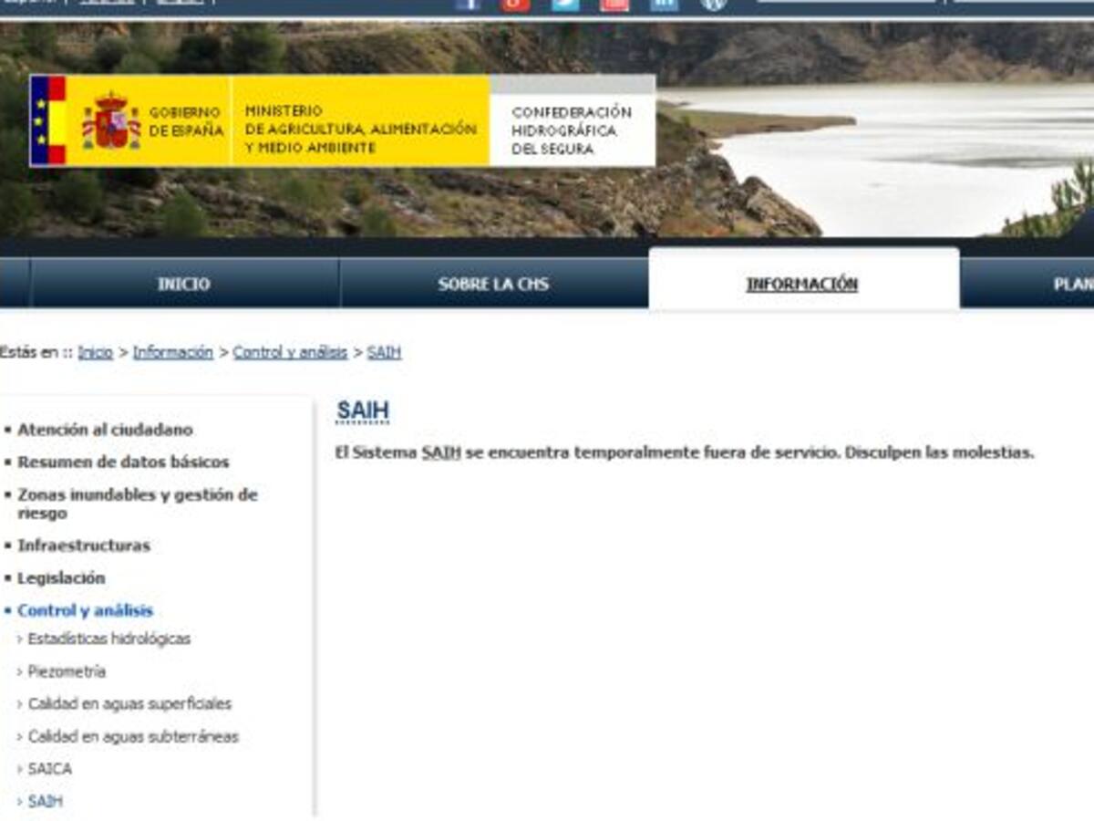 Sin datos sobre la lluvia