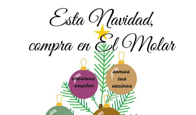 El Ayuntamiento de El Molar anima a sus vecinos a hacer sus compras navideñas en los pequeños comercios locales y así participarán en el sorteo de una cesta de Navidad