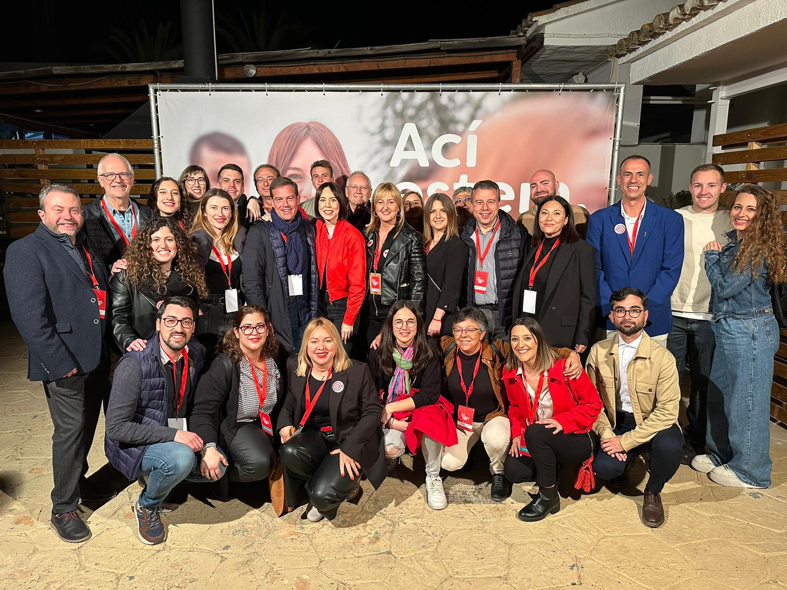 Representación de la agrupación comarcal en el congreso del PSPV