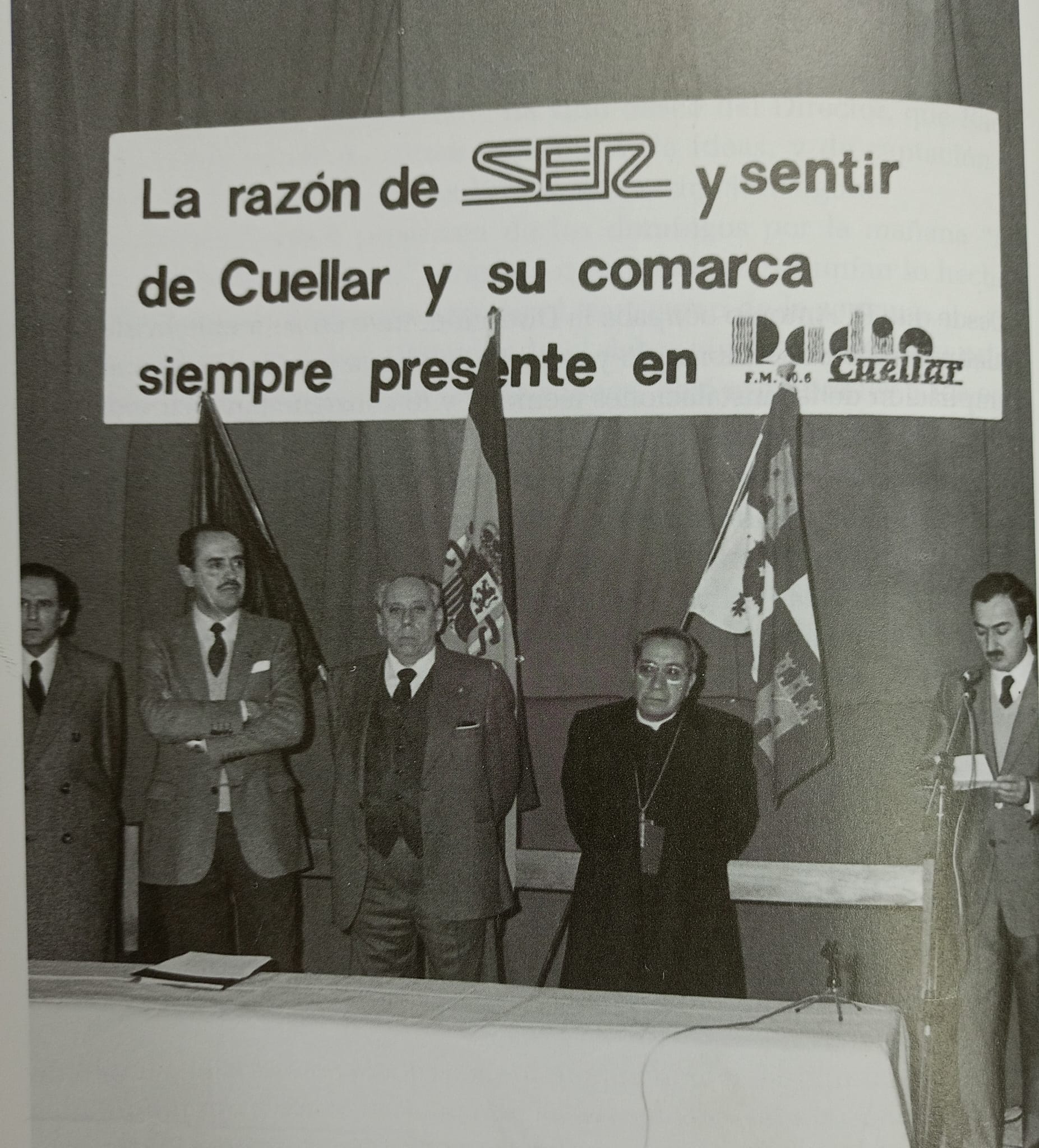 Inauguración oficial de Radio Cuéllar el 27 de enero de 1984