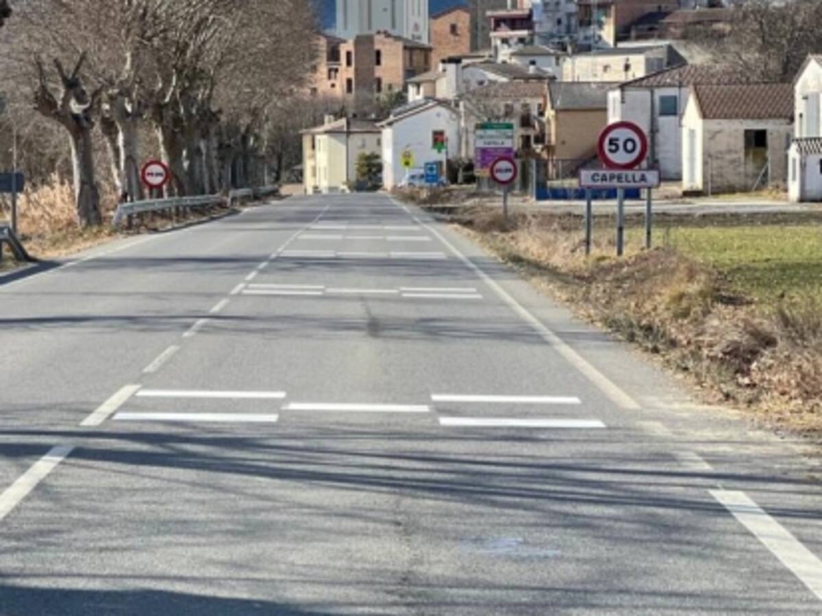 Finalizan los trabajos de refuerzo de la seguridad vial en el eje del Isábena