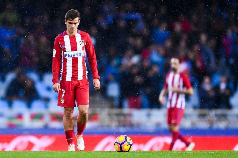 Antoine Griezmann lamenta la derrota del Atlético de Madrid