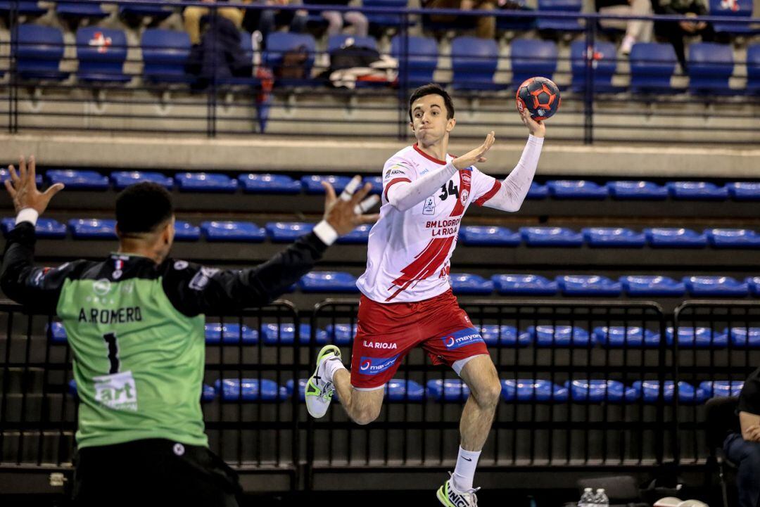 El Ciudad de Logroño en un partido en el Palacio