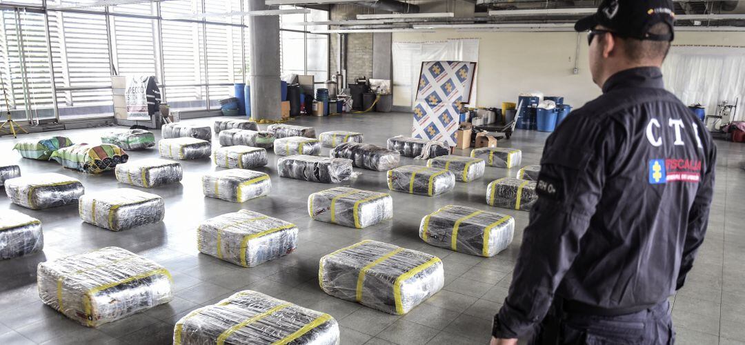 Un alijo de droga intervenido en Colombia