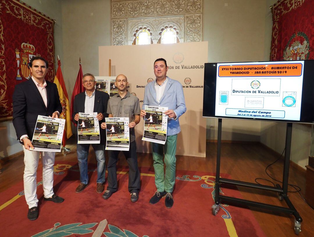 Presentación, en la Diputación de Valladolid, del Torneo de Tenis que se disputa en Medina