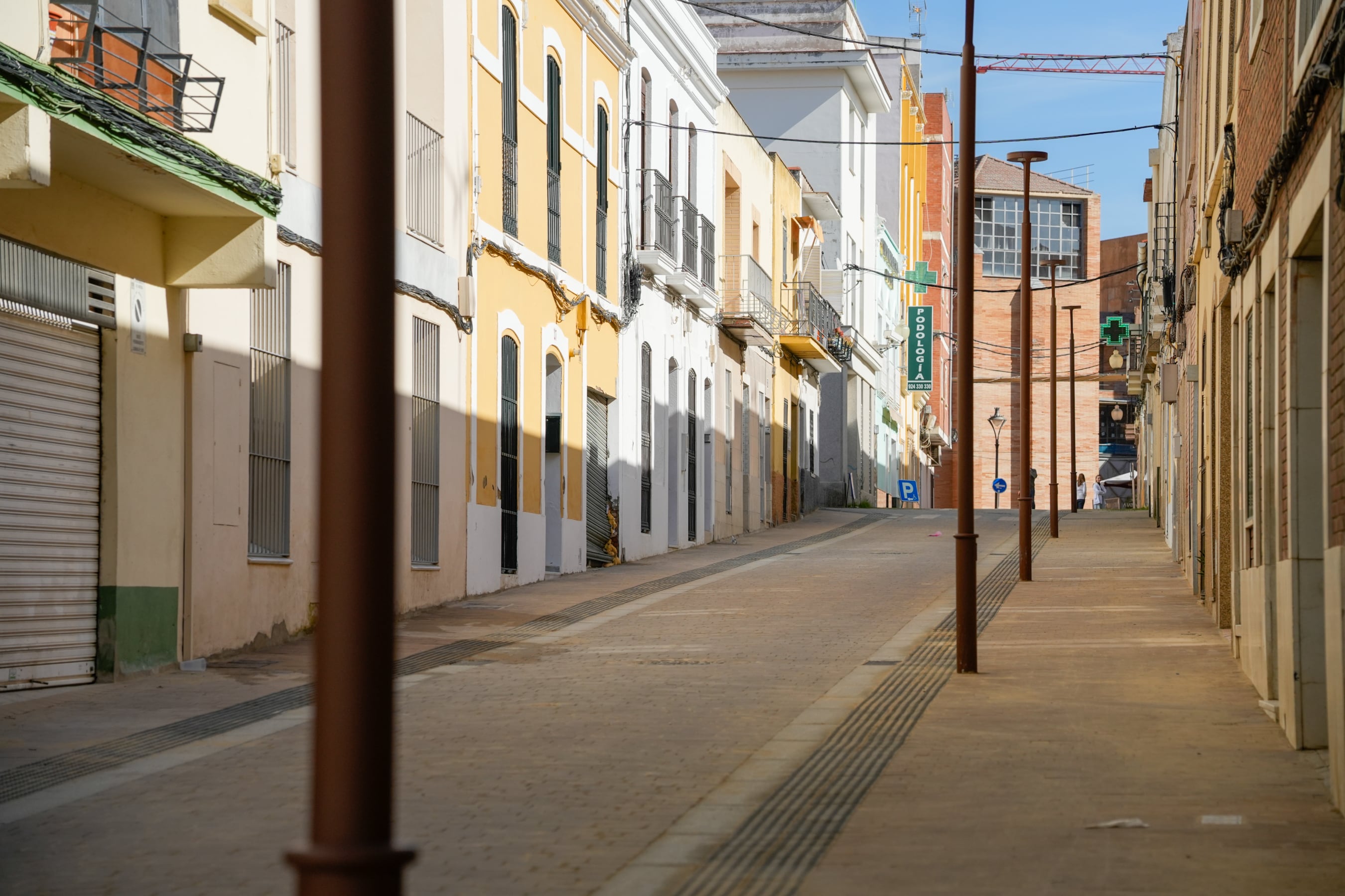 Vista a la finalización de las obras en las calles de Plataforma única.