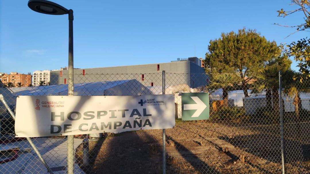 Tranquilidad por el momento en el hospital de campaña de Alicante 