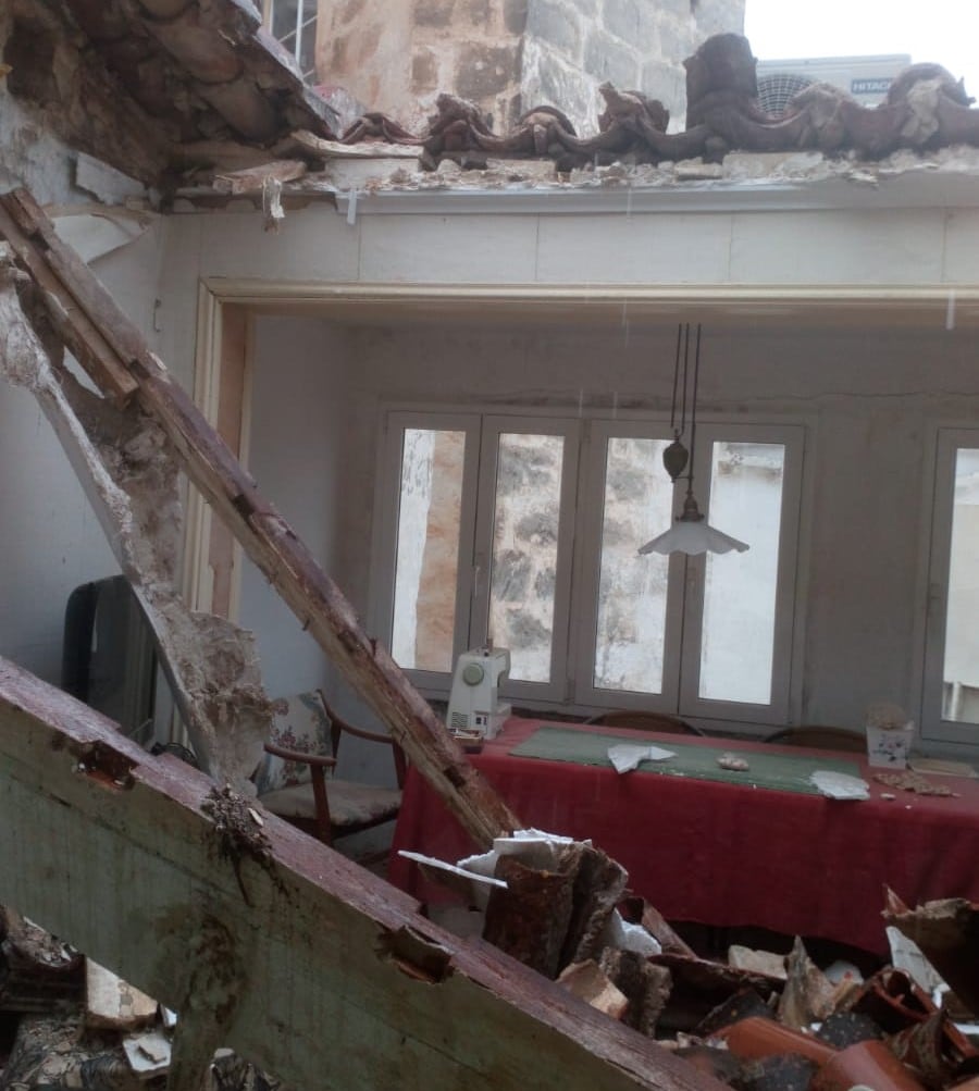 Així ha quedat la casa que s'ha esfondrat per les pluges.