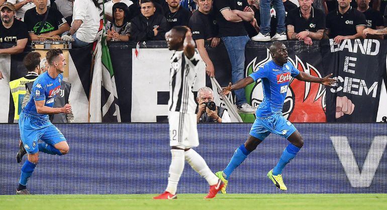 Koulibaly celebra su decisivo gol