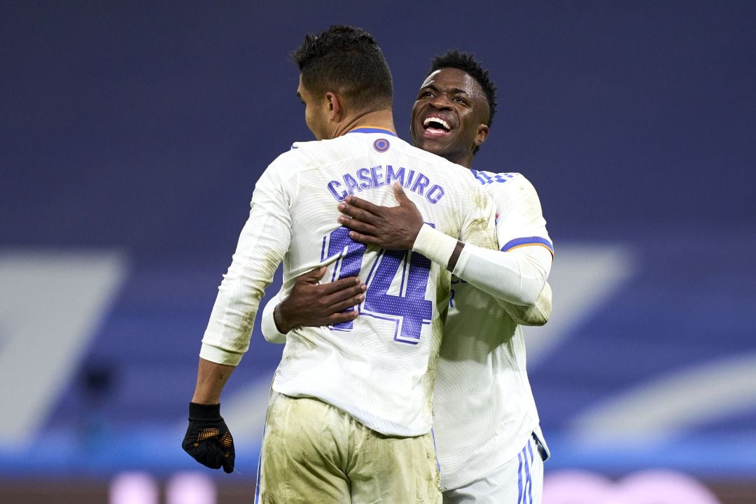 Casemiro y Vinicius