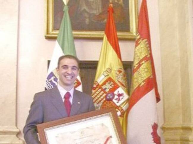 Javi Sánchez recibió en 2003 el galardón de la Junta de Extremadura como mejor deportista