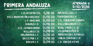 Partidos de la sexta jornada de la Primera Andaluza.