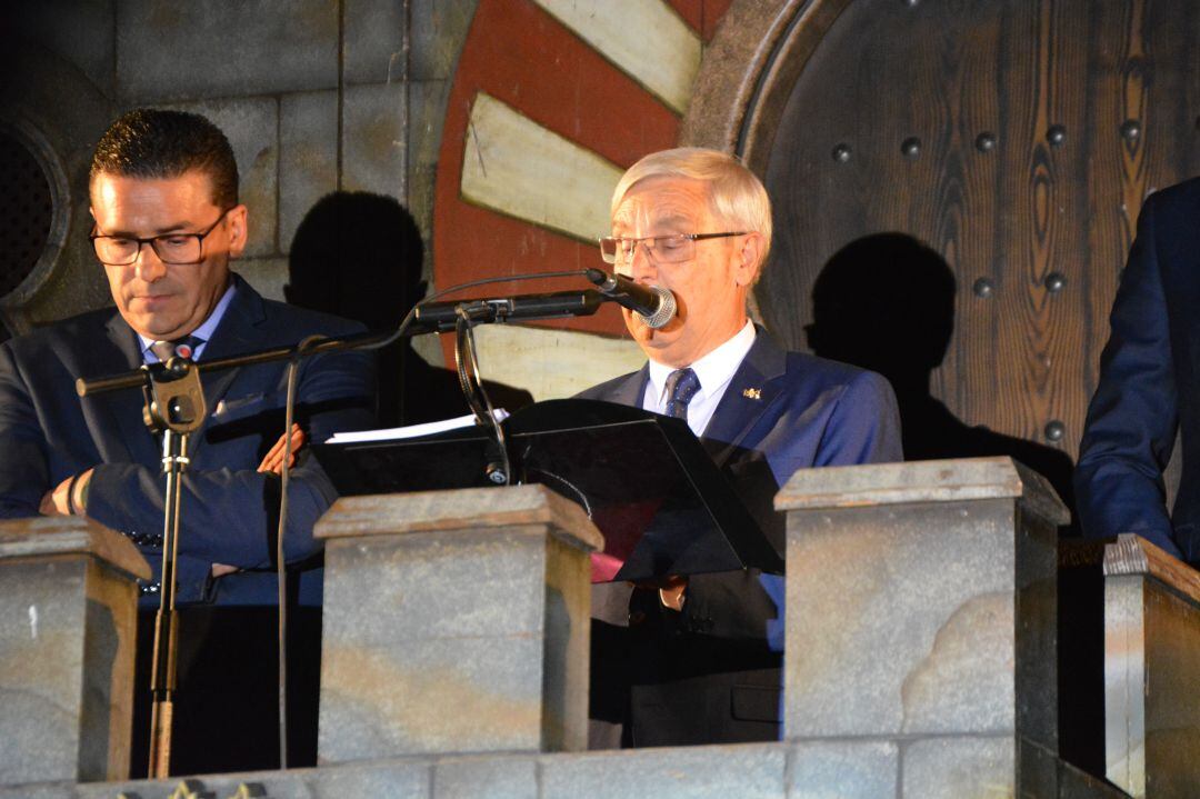 Pepe Blanes durante el pregón